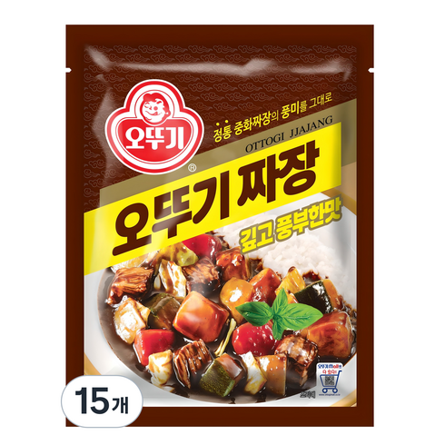 오뚜기 짜장 깊고 풍부한맛 과립형, 1kg, 15개
