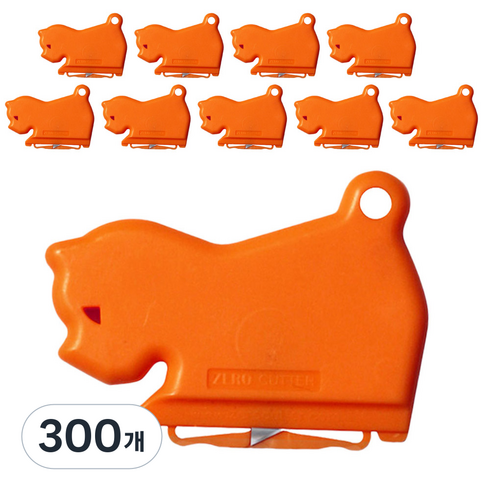 제로커터 강아지 스크랩 안전 커터, 레드, 300개