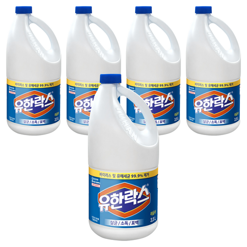 유한락스 레귤러, 3.5L, 5개