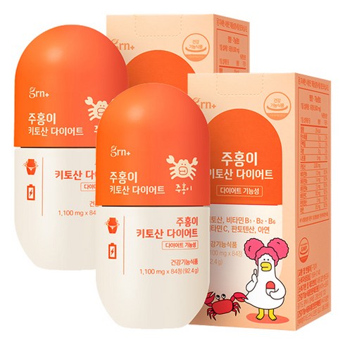 GRN 주홍이 키토산 다이어트 콜레스테롤 케어, 84정, 2개