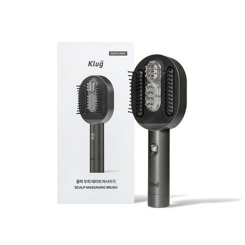 클럭 두피 테라피 마사지기 1p, ST-101, 새틴그레이
