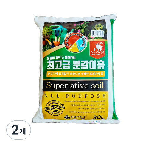 거목산업사 분갈이 흙, 2개, 30L