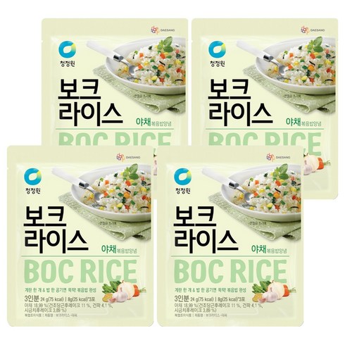 청정원 보크라이스 야채, 24g, 4개