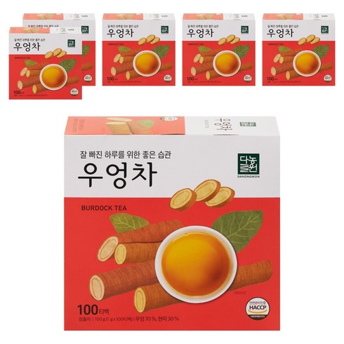 다농원 우엉차 티백, 1g, 100개입, 6개