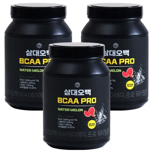 삼대오백 BCAA 프로 워터멜론, 500g, 3개