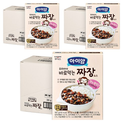 아이얌 바로 먹는 소스, 짜장, 160g, 24개