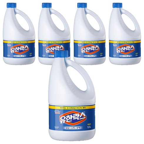 유한락스 레귤러, 1.5L, 5개