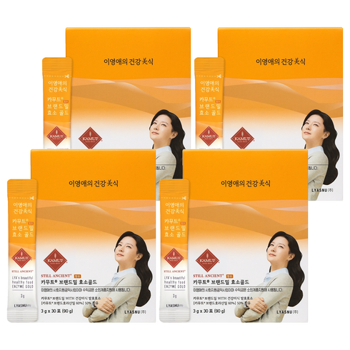이영애의건강미식 카무트 브랜드밀 효소 골드, 90g, 4개