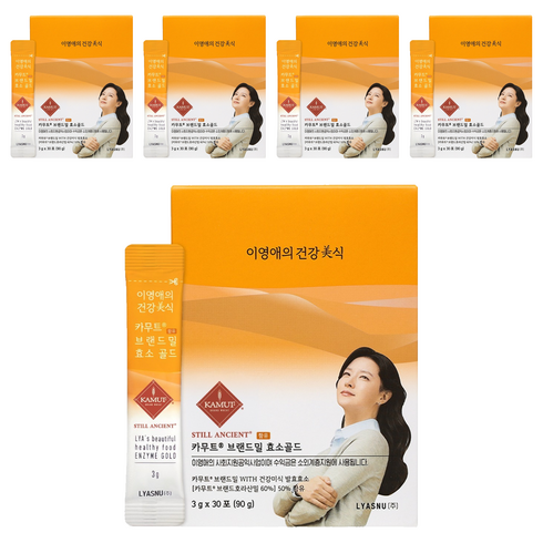 이영애의건강미식 카무트 브랜드밀 효소 골드, 90g, 5개