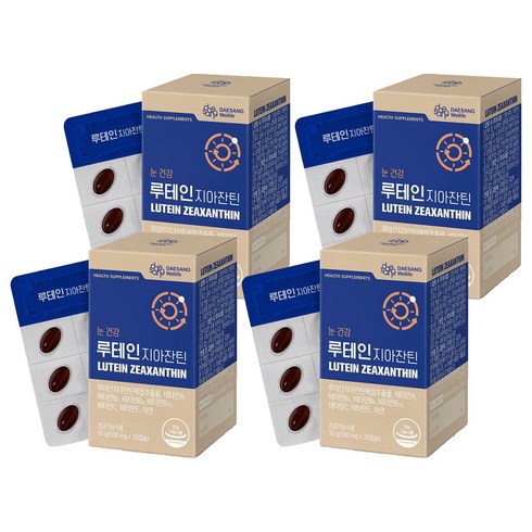 대상웰라이프 정품 루테인지아잔틴 15g, 30정, 4개