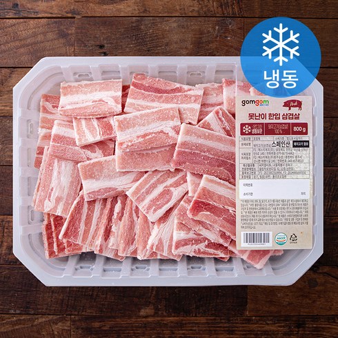 곰곰 못난이 한입 삼겹살 (냉동), 1개, 800g
