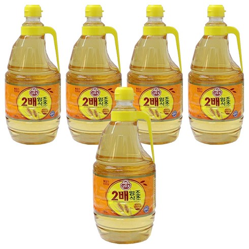 오뚜기 2배 양조식초, 1.8L, 5개