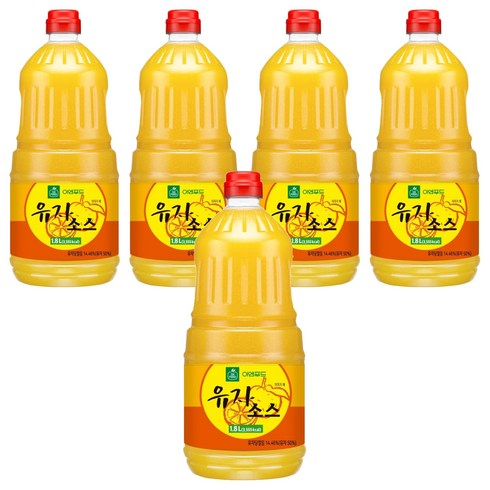 이엔푸드 유자소스, 1.8L, 5개