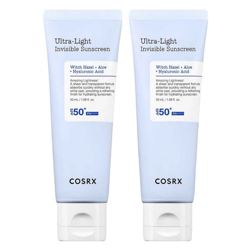 코스알엑스 울트라 라이트 인비저블 선세럼 SPF50+ PA++++, 50ml, 2개