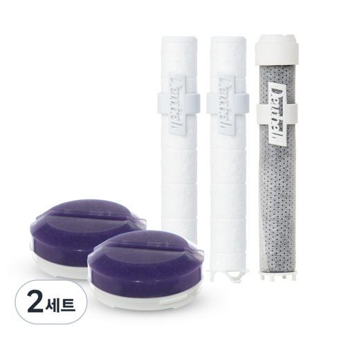 듀벨 와이즈아이 아이 비타민용 필터 2p + 세디필터 2p + 카본필터 리필세트, 2세트, 라벤더