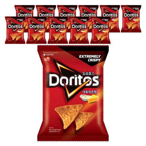 도리토스 나쵸치즈맛 과자, 172g, 12개