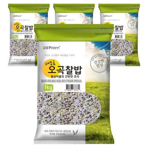 대구농산 황금비율의 간편한 조리 국내산 오곡찰밥, 1kg, 4개