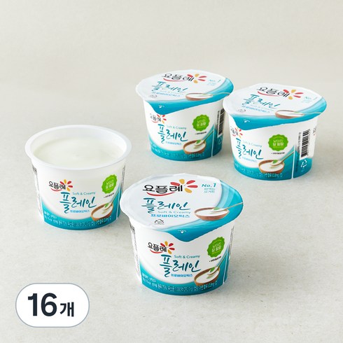 요플레 플레인, 180g, 16개