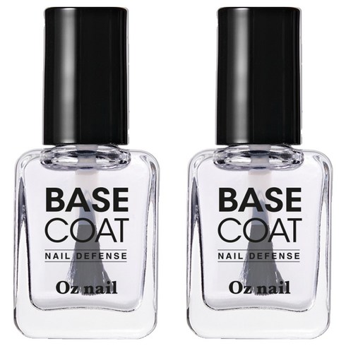 오즈네일 디펜스 네일 베이스 코트, 8ml, 투명, 2개