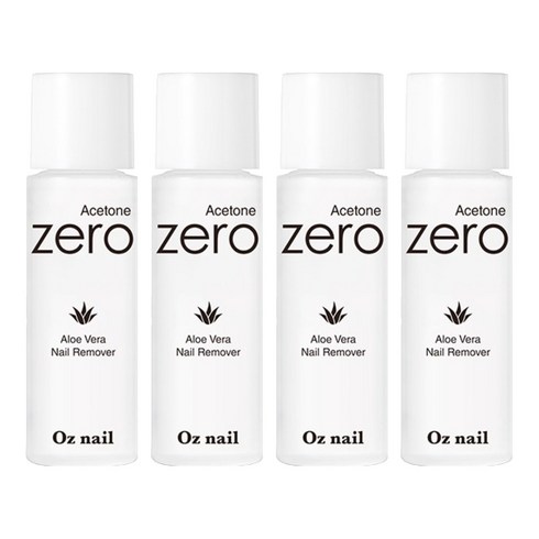 오즈네일 아세톤 제로 알로에베라 네일 리무버, 100ml, 4개