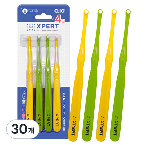 XPERT 어금니 틈새용 칫솔, 4개입, 30개