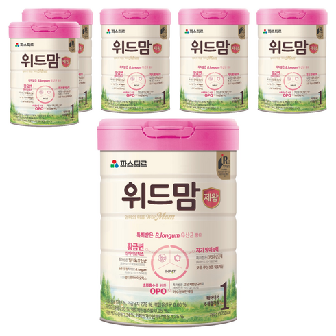 위드맘 엄마의 마음 제왕 분유 1단계, 750g, 6개