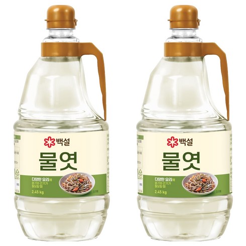 백설 CJ제일제당 물엿, 2개, 2.45kg