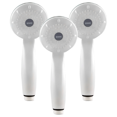 소나기 굿 샤워기, 3개, 백색