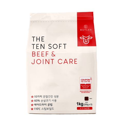 더텐소프트 강아지 기능성 사료, 뼈/관절강화, 1kg, 1개