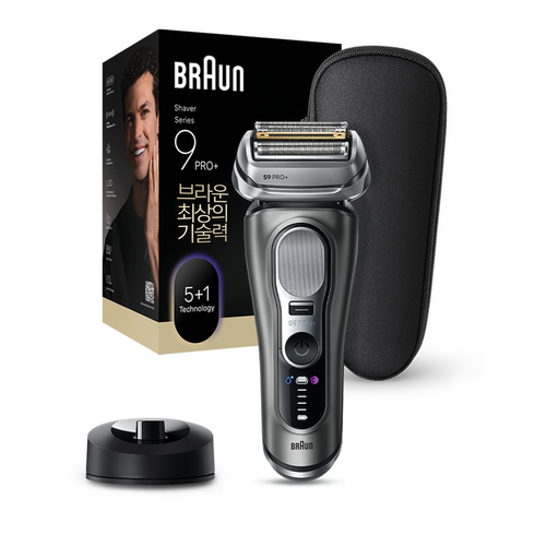 BRAUN 시리즈 9 PRO+ 울트라 씬 전기면도기, 9615s, 그라파이트