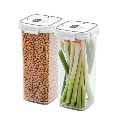 수납이야기 스카이락 밀폐용기 정 4호, 2개, 1.8L