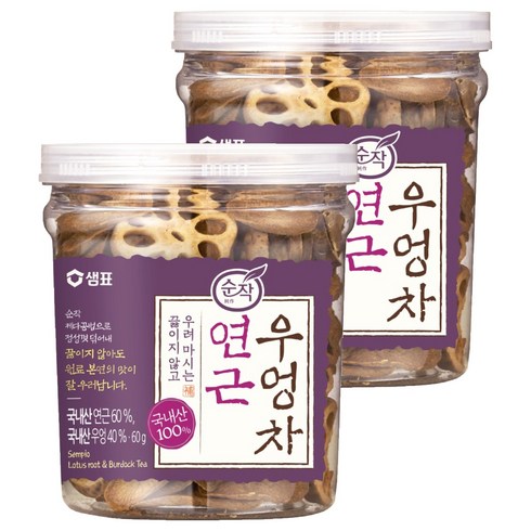 순작 연근 우엉차 원물, 60g, 2개, 1개입