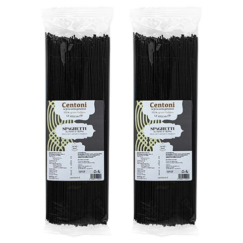 첸토니 오징어먹물 스파게티, 500g, 2개