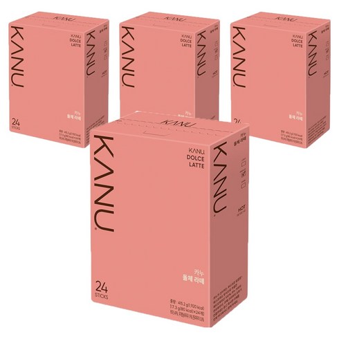 카누 돌체 라떼 커피믹스, 17.3g, 24개입, 4개