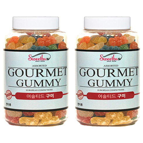 스위트박스 슈가코팅 파리지앵 어솔티드 젤리, 500g, 2개