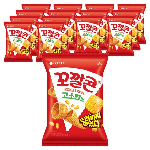 꼬깔콘 고소한 맛, 134g, 15개