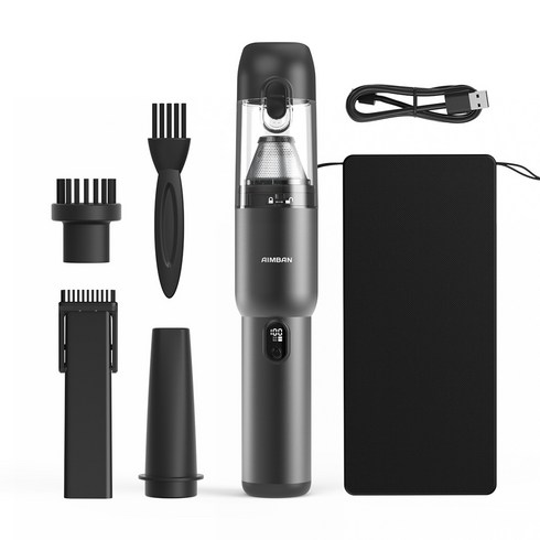 아임반 루미락 휴대용 무선 차량용 청소기, ABN-LAB-VCC-150W, 블랙