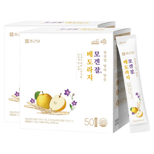 종근당 모겐잘 배도라지 진액 스틱, 750g, 100개