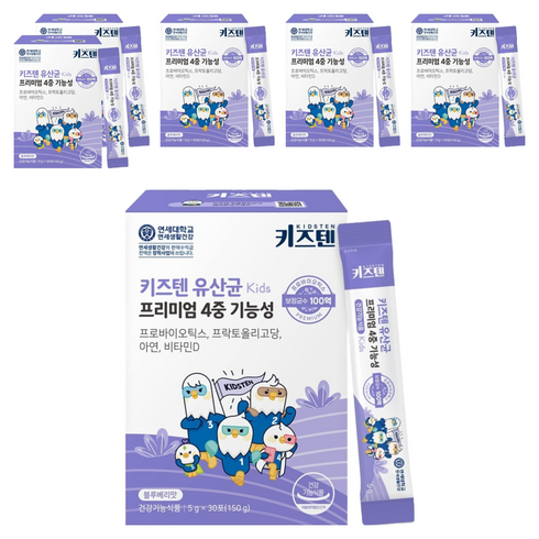 키즈텐 유산균, 30회분, 150g, 6개