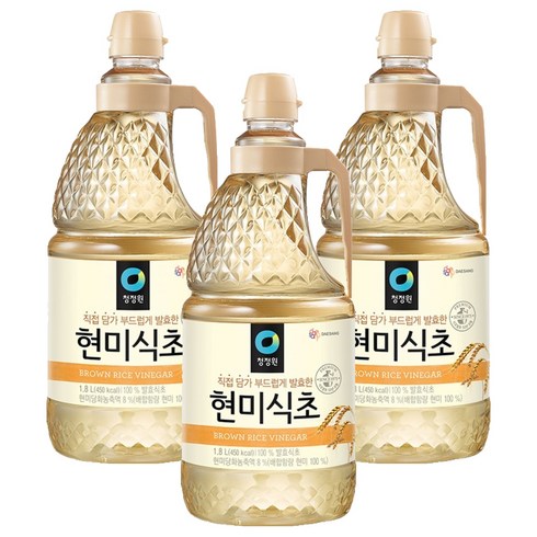 청정원 현미식초, 1.8L, 3개