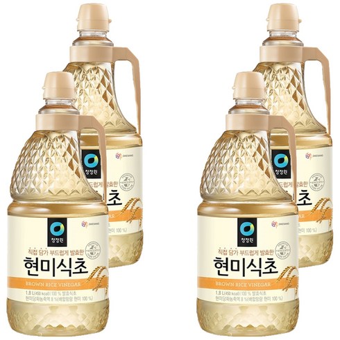 청정원 현미식초, 1.8L, 4개