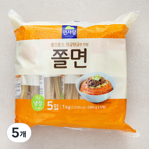 면사랑 냉장 쫄면 사리 5입, 1kg, 5개