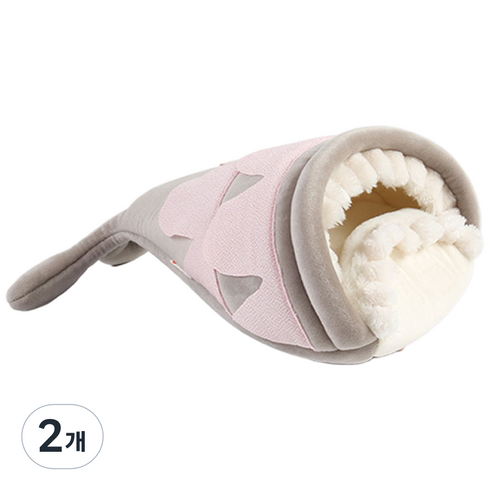 캣츠드림 햄스터 샤크 포근 따듯한 하우스 13 x 19 cm 00017, 그레이, 2개