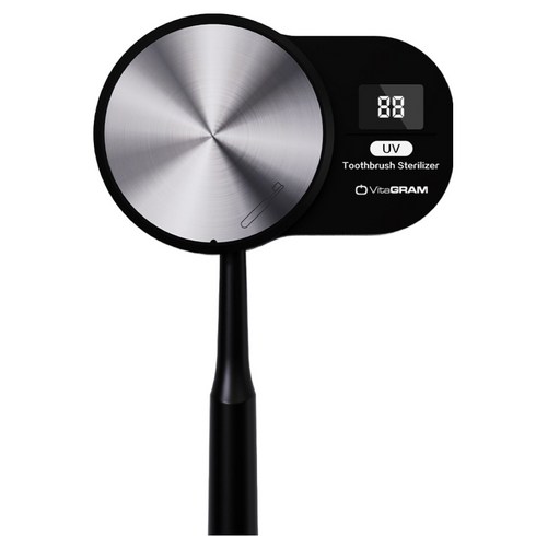 비타그램 휴대용 UV LED 칫솔살균기, VG-TB2507B, 블랙