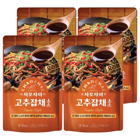 차오차이 고추잡채 소스, 100g, 4개