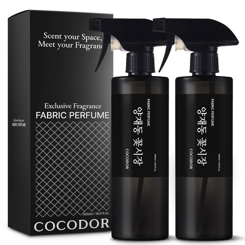 코코도르 퍼퓸 섬유탈취제 양재동꽃시장, 2개, 500ml
