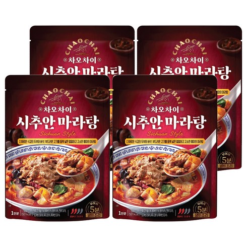차오차이 시추안 마라탕, 500g, 4개