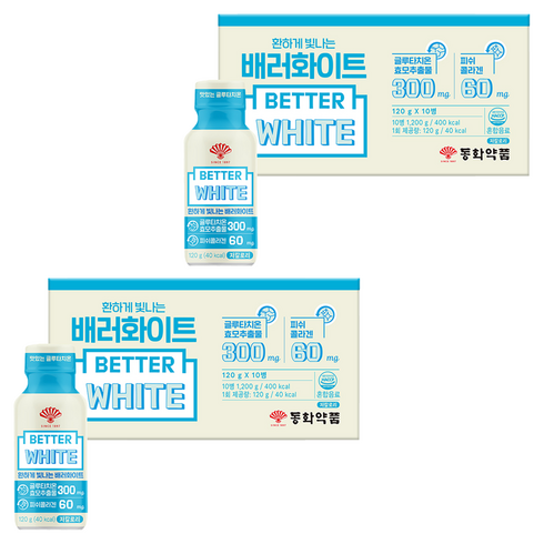 동화약품 환하게 빛나는 배러화이트 글루타치온 음료, 120g, 20개