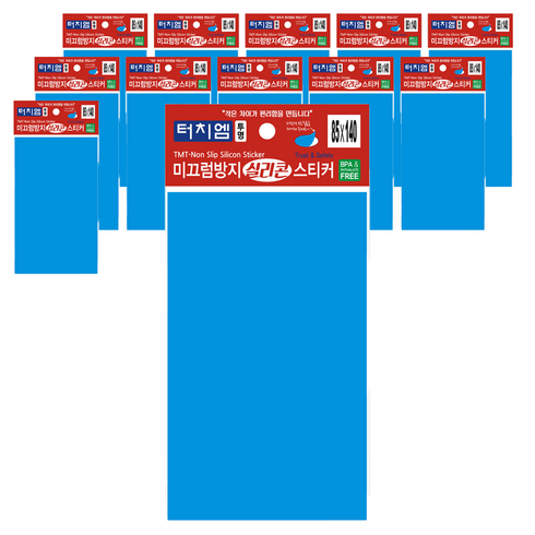 터치엠 미끄럼방지 실리콘 스티커, 12개, 투명