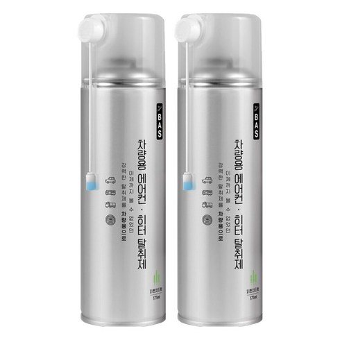 BAS 차량용 에어컨히터 탈취제, 171ml, 2개